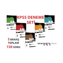 Marka Yayınları Kpss Full Denene Seti 5 Branş