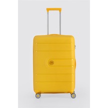 Ççs 5247 Polipropilen Büyük Boy Valiz Sari