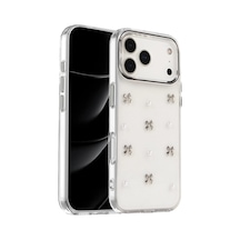 Apple Uyumlu iPhone 17 Pro Fiyonk Desenli Kapak - Desen 8 -