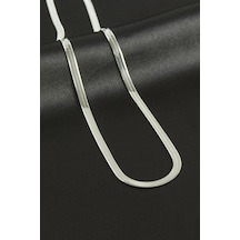 Zenviac456 İtalyan Zincir Çelik Kolye 45 Cm Zenviac45678 Gümüş Rengi