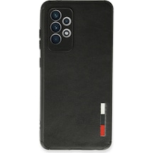 Samsung Uyumlu Galaxy A72 Kılıf Loop Deri Silikon Siyah