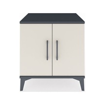 Hyperion Komodin 2 Raflı 2 Kapaklı 60x44x64 Antrasit-aytaşı Antrasit