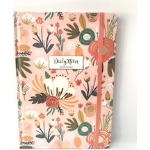 Keskin Color A5 Garden Flowers Çizgili Sert Kapak Pembe 1