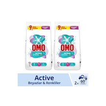 Omo Matik Active Beyazlar & Renkliler Toz Deterjanı 2 x 9 KG