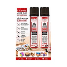 Sıvı Yapıştırıcı Şeffaf 50ml 2 Adet Südor Plastik Tüpte Sıvı Uhu Kağıt Karton Yapıştırıcısı Zararsız Okul Büro Ofis