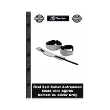 Özel Seri Rahat Antrenman Moda Vice Ağırlık Kemeri Xl Silver Grey