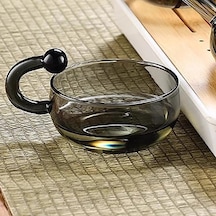 Dianziye Kaliteli Isı Dayanıklı Camdan El Yapımı Kedi Kuyruklu Çay/demlik Seti - Ofis Ve Salon İçin Zeki Tasarım, Modern Ve Klasik Birleşimi Kedi Kuyruklu Bardak - Gri Ton Diğer