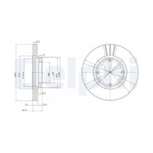 Hyundai Accent 1 Fren Diski On 1995-2000 Delphı Bg2394 2adettir