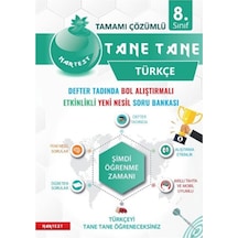 8 Sınıf Türkçe Defter Tadında Tane Tane Nartest Yayınları