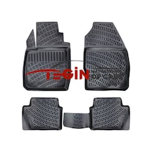 Ford Fusion 2008 Geometrik Desenli 3d Havuzlu Oto Paspas Siyah