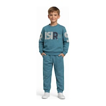 Baglan Erkek Çocuk Önü Baskılı Sweatshirt Ve Eşofman Alt Takım Bgl-st05250 Lacivert