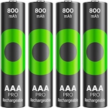 Gp Recyko Pro 800 Mah Ni-mh 1.2 Volt Aaa İnce Kalem Şarjlı Pil 4lü Paket