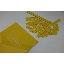 Luga Atölye Matematik Kesir Eğitim Seti & Eğlenceli Matematik Öğrenme - Sarı