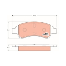Peugeot 207 On Fren Balatasi 1.6 Hdi 2006-2012 Trw Gdb1563