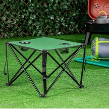 Katlanır Kamp Masası 47 cm Yeşil