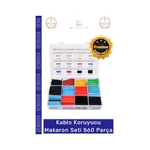 Makaronseti Isı Büzüşmeli Daralan Kablo Koruma Elektriksel İzolasyon Termal Makaron Seti 560 Parça