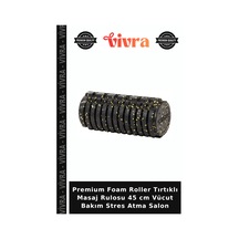 Premium Foam Roller Tırtıklı Masaj Rulosu 45 Cm Vücut Bakım Atma Salon