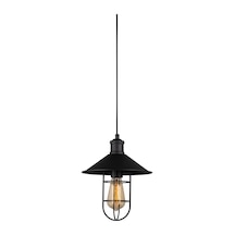 Rys Retro Metal Kafesli Tekli Sarkıt Avize Çap.23 Cm