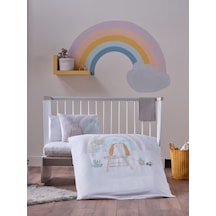 Nakışlı Bebek Nevresim Takımı Little Bunny Bebek - Sarı