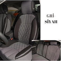 Kia Cerato Yeni Lüks Oto Koltuk Minderi Ön Arka 5'li Takım Gri Siyah Fs