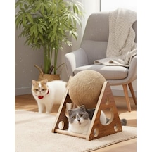 Pet Üçgen Toplu Kedi Tırmalaması - Kedi Tırmalama Tahtası