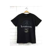 Supernatural Baskılı T-Shirt Çok Renkli
