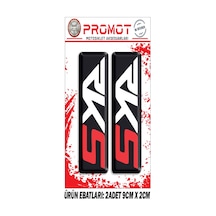 Rks Uyumlu Ön Maşa 3d Kabartmalı 2'li Damla Sticker 1