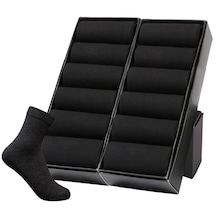 Bgk 10 Çift Erkek Siyah Soket Çorap Pamuklu BGK-87411994-Siyah
