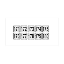 Metal Kapı,Masa,Dolap Numarası 10Cmx10Cm 10 Adet (171…180) (428976797)