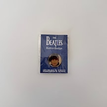 The Beatles Rozet Pinback Button Siyah 00011683