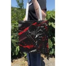 Zipzap Berserk V2 Yazlık Kışlık Çift Taraflı Kanvas Baskı Bez Çanta Anime Çantası