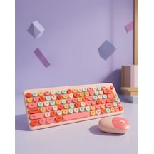 Astraltech Retro Tuşlu Bluetooth Klavye 3 Cihaz Bağlantılı