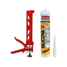 Amaçlı Soudal Şeffaf Silikon 280 Ml Ve Plastik Silikon Tabancası