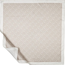 İpekevi Twill İpek Eşarp - Typo Monogram - Kaya Taşı - Fondöten