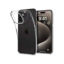 Spigen Apple Uyumlu iPhone 15 Pro Max Kılıf Liquid Crystal Tam Koruma Crystal Clear - ACS06557