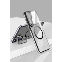 Joko Samsung Galaxy S24 Crystal Magsafe Kapak - Siyah Şeffaf