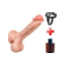 Lilitu Shop Belden Bağlamalı Yeni Nesil Çift Katmanlı 23 CM Realistik Dildo Penis