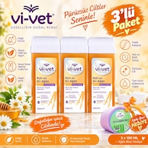 Vi-vet Roll-on Naturel Sir Ağda 100 Ml X 3 Adet