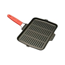 Lava Izgara Tava 21X30 Cm Tel Saplı Silikon Tutamaklı Kırmızı LV