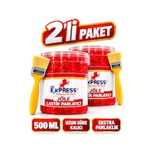 Premium Lastik Parlatıcı Jöle 500 Ml Parlak Görünüm Uzun Süre Etkili Yeniler Jel Parlatıcı Fırçalı 2'li Set - 926080969