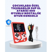 Mey İthalat Şarjlı Taşınabilir El Oyun Konsolu 400 Oyun