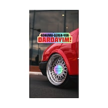 Hologram Konuma Gerek Yok Dardayım Jdm Araba-motosiklet Cam Etiket Sticker
