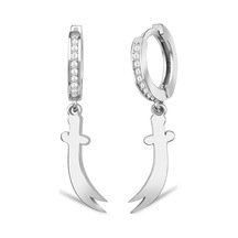 Zülfikar Taşlı Gümüş Küpe - Gümüş Gümüş