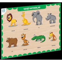 Caahs-3213 Ca Games Ahşap Vahşi Hayvanlar Bul-tak