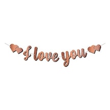3 Paket Kaligrafi Banner Rose I Love You - Parti Süsü 0 - 99