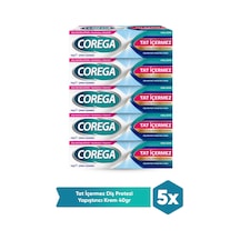Corega Tat İçermez Yapıştırıcı Krem 5 x 40 G