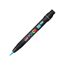 Uni Posca Fırça Uçlu Marker Pcf-350 Açık Mavi