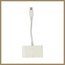 Bezos Apr23 Apple Uyumlu iPhone Otg 3in1 - Beyaz 22
