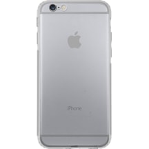 Apple Uyumlu iPhone 6S Plus ile Kapak Kamera Korumalı Şeffaf Tıpalı Silikon Kılıf