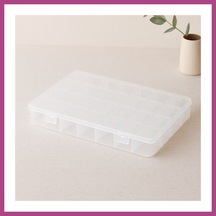 Gees Global 28 Bölmeli Organizer Kutusu - Plastik Şeffaf Kapak Gbzs